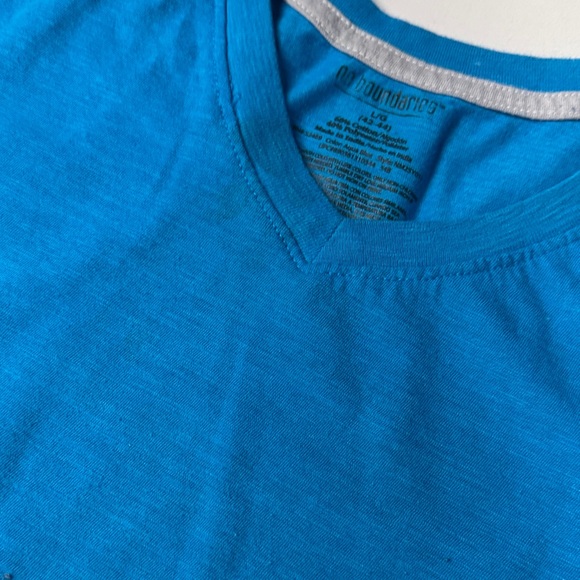 No Boundaries Bright Blue Men's Short Sleeve Tee - Picture 9 of 9